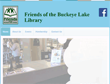 Tablet Screenshot of friendsofthebuckeyelakelibrary.org